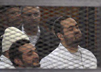 Ahmed Maher, Ahmed Douma and Mohamed Adel were found guilty of organizing an unauthorized protest
