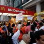 Fast-food restaurant workers in 24-hour strike across US