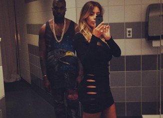 Kim Kardashian was dressed to impress at Kanye West’s concert in Miami