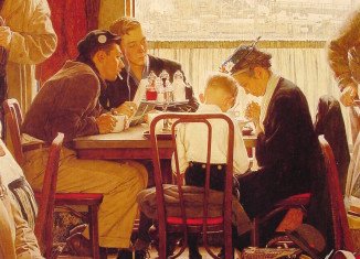 Norman Rockwell’s painting Saying Grace has been sold for $46 million at Sotheby’s in New York
