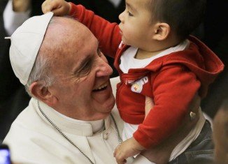 Pope Francis met children and volunteers of the Santa Marta Vatican Institute