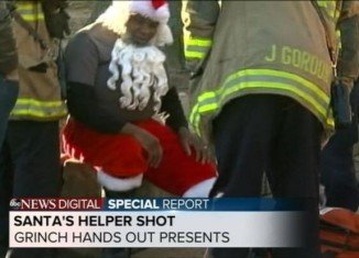 Santa's helper has been shot in the back with a pellet gun while delivering toys in Washington