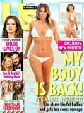 Six months after giving birth to daughter North West, Kim Kardashian is proudly showing off her post-baby body in a skimpy bikini