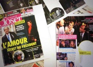 Closer magazine reported on Francois Hollande’s alleged secret affair with actress Julie Gayet