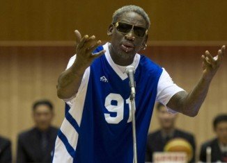 Dennis Rodman has sung Happy Birthday to North Korea’s leader Kim Jong-un in front of a crowd of thousands in Pyongyang