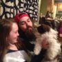 Jep and Jessica Robertson welcome puppy Gizmo