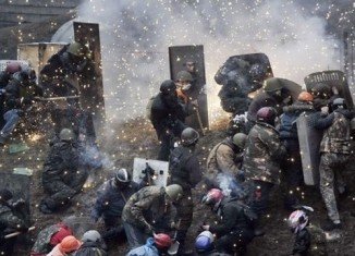 At least 21 anti-government protesters died in clashes in Kiev on Thursday