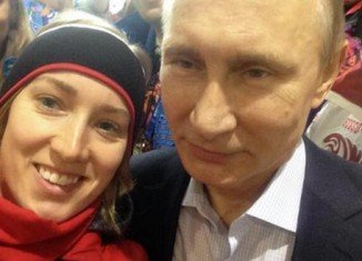Brittany Schussler posted a selfie with Vladimir Putin on Twitter, saying she should have asked him to be her Valentine