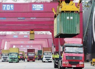 China's trade surplus jumped to $31.9 billion in January, easing concerns the world's second-largest economy may be stuck in a slowdown