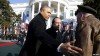 Francois Hollande greeted by military honor guard at White House