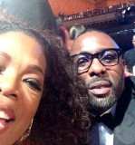 Oprah Winfrey shared her first selfie with fans from the 45th Annual NAACP Image Awards