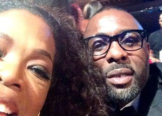 Oprah Winfrey shared her first selfie with fans from the 45th Annual NAACP Image Awards