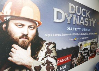 Accuform Signs has teamed up with the A&E to create a new line of Duck Dynasty-inspired workplace safety signs
