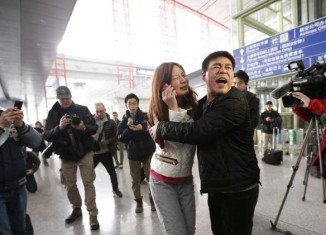 Distraught relatives and loved ones of those on board of Malaysia Airlines jet are being given assistance at the airports