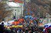 Huge rally is being held in Moscow to oppose Russia's intervention in Ukraine