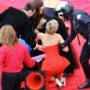 Jennifer Lawrence falls again at Oscars 2014