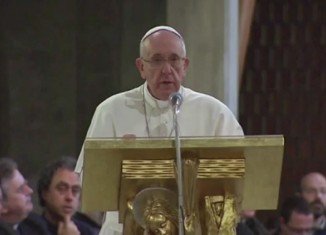 Pope Francis was speaking at a prayer vigil for relatives of those killed by the mafia
