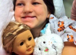 Ten-year-old Mia Robertson was born with a cleft lip and palate