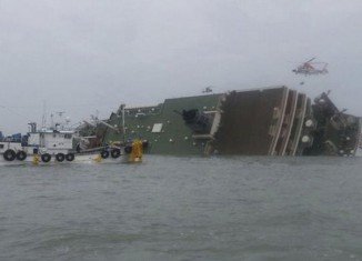 About 300 people remain unaccounted for after a ferry carrying 476 people capsized and sank off South Korea