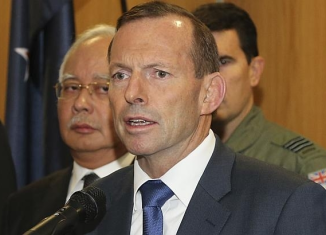 Australian PM Tony Abbott said he was confident pings detected by search teams were from the missing Malaysia Airlines plane's black boxes