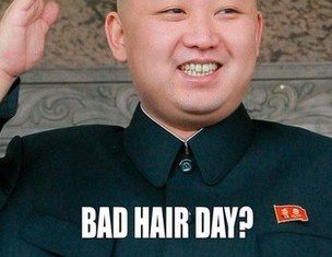 M&M Hair Academy has been visited by North Korean officials to question why it had used their leader Kim Jong-un's picture in a poster offering haircuts