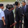 Barack Obama arrives in Malaysia