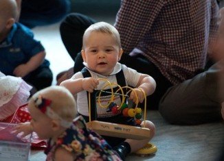 Prince George at the Plunket play group in Wellington