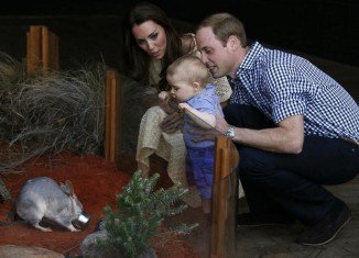 Prince George has met Bilby George at Taronga Zoo in Sydney during his first official engagement in Australia