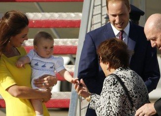 Prince William, Kate Middleton and their son Prince George have arrived in Sydney for the next leg of their tour of New Zealand and Australia