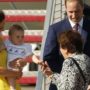 Prince William, Kate Middleton and Prince George arrive in Sydney