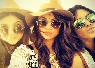 Selena Gomez and Jenner sisters hung out together at the Coachella Music Festival