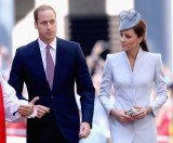 The Duke and Duchess of Cambridge were greeted by cheering crowds outside St Andrew's Cathedral in Sydney