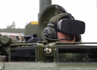 By mounting cameras on the outside of the tank, Norwegian soldiers were able to create a 360-degree feed to the Oculus headset, worn by the driver