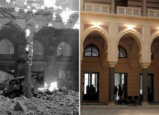 Sarajevo's iconic city hall has been re-opened 22 years after it was destroyed by shelling during the Bosnian War