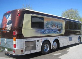 The bus belonged to Willie Nelson's longtime drummer Paul English