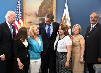 Amanda Berry and Gina DeJesus met with President Barack Obama and Vice-President Joe Biden at the White House