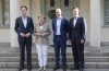 Angela Merkel and David Cameron met Sweden's Fredrik Reinfeldt and Dutch PM Mark Rutte at Harpsund mini-summit