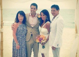 Hollie Strano married her fiancé Alex Giangreco in a beach ceremony on June 15
