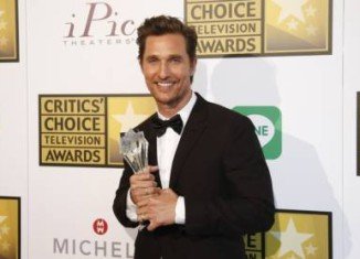 Matthew McConaughey has won best actor award at this year’s Critics’ Choice Television Awards for his performance in HBO's True Detective