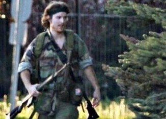 Moncton police said they were searching for Justin Bourque who is armed and dangerous
