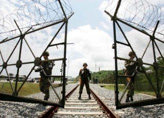 Tens of thousands of soldiers from both North Korea and South Korea are stationed along their joint border