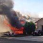 AV-8B Harrier jet crashes into homes in California desert