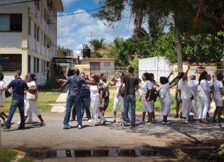 Ladies in White members were detained during a protest march in Cuba
