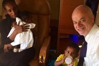 Meriam Yahia Ibrahim Ishag and her family flew on an Italian government plane, accompanied by Italian minister Lapo Pistelli