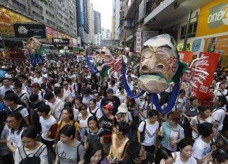 Over 500 protesters have been arrested during Hong Kong annual rally