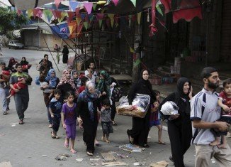The UN says 83,695 people have now been displaced in Gaza and have taken refuge in 61 shelters