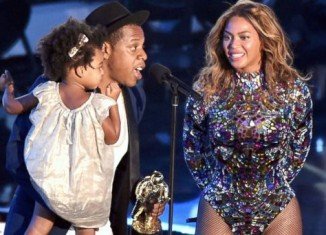 Beyonce was joined onstage by husband Jay-Z and daughter Blue at the MTV VMA’s, amid numerous divorce rumors