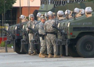 The National Guard troops were deployed in Ferguson when demonstrations became more violent over Michael Brown’s shooting