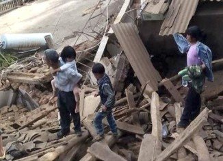 The quake struck about 7 miles north-west of Wenping in Yunnan province