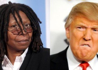 Whoopi Goldberg lashed out at Donald Trump on Monday's The View when discussing his tweets about two Americans who contracted the Ebola virus while treating an outbreak in West Africa